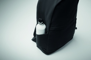Logotrade profilprodukter bild: En 15-tums laptopryggsäck tillverkad av återvunnen förkonsumentbomull och återvunnen polyester med anpassningsbar tryckning
