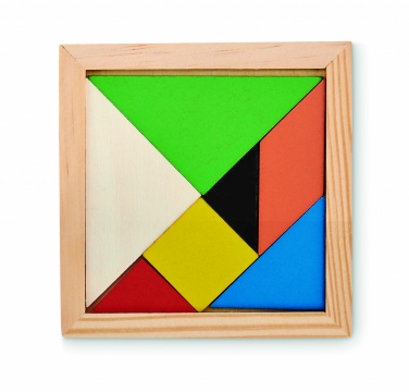 Logotrade kampanjprodukter bild: Tangram-pussel i trä