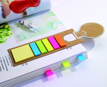 Logotrade presentreklam bild: Bokmärke med memo stickers