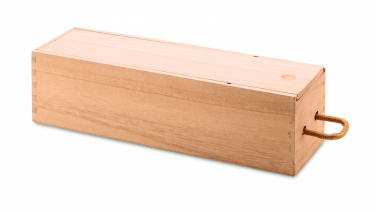 Logotrade reklamprodukter bild: Vinlåda i trä