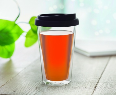 Logotrade kampanjprodukter bild: Borosilikat mugg 350ml