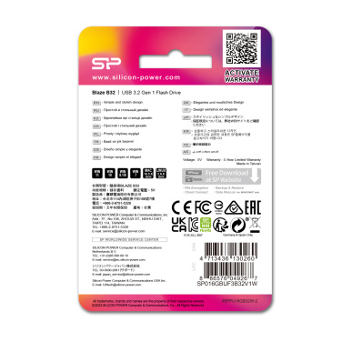 Logotrade presentreklam bild: PENDRIVE SILICON POWER B32 3.2