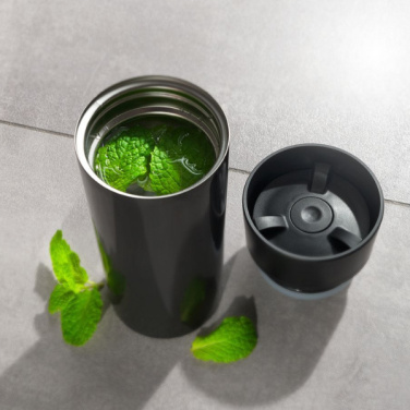 Logotrade profilprodukter bild: Termomugg ARANSOL 300 ml Schwarzwolf