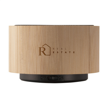 Logotrade presentreklam bild: Wave Bamboo trådlös högtalare