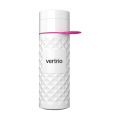 Sätesöverdrag ECO Standard, vit/rosa