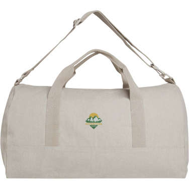 Logotrade reklamprodukter bild: Porter 500 g/m² duffelväska av Aware™-återvunnet material på 50 l