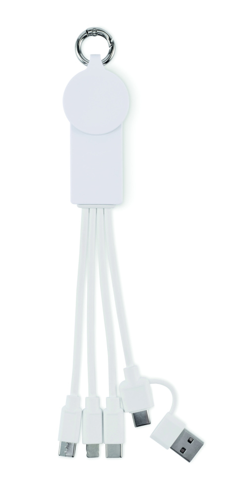 Logotrade kampanjprodukter bild: 2 i 1 laddningskabel typ C