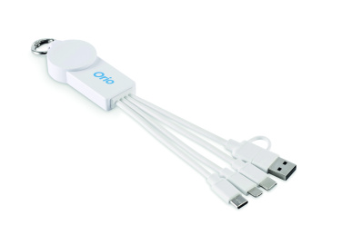 Logotrade reklamprodukter bild: 2 i 1 laddningskabel typ C