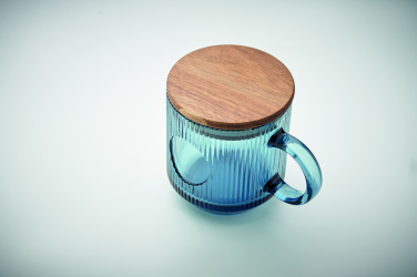 Logotrade reklamprodukter bild: Ribbad glasmugg 300ml