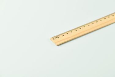 Logotrade presentreklam bild: Trälinjal 20 cm