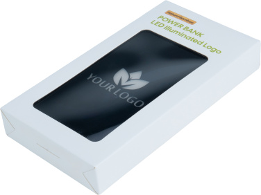 Logotrade presentreklam bild: Powerbank 5000 mAh med upplyst logotyp