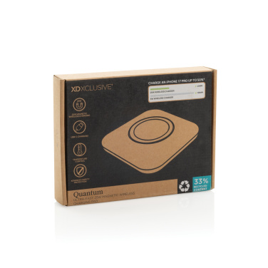 Logotrade presentreklam bild: Quantom ultrasnabb 25 W magnetisk trådlös laddningsplatta
