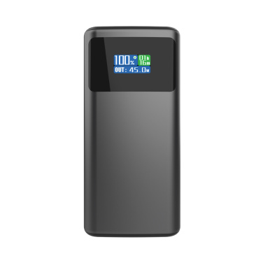 Logotrade presentreklam bild: Quantom RCS ultrasnabb PD45W 10.000mAh powerbank med display