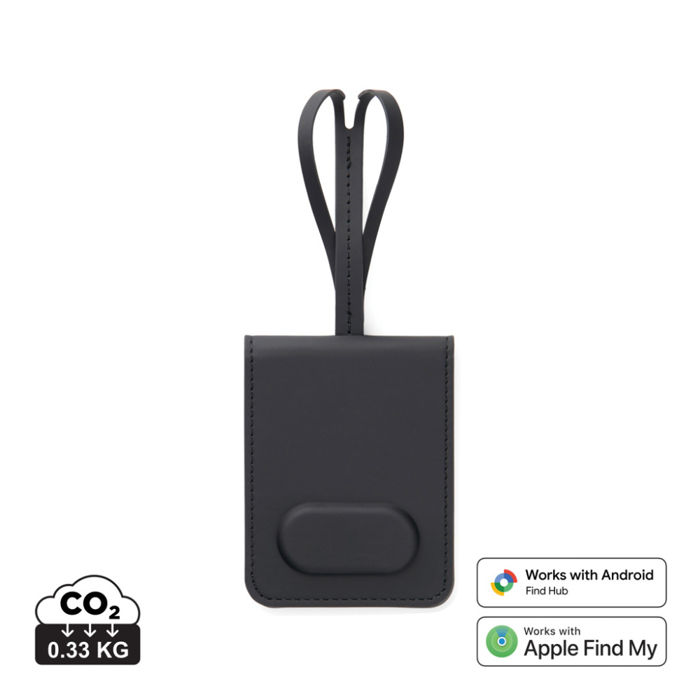 Logotrade profilreklam bild: VINGA Baltimore RCS Luggage Tag With Finder Dual