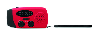Logotrade kampanjprodukter bild: Bärbar radioSOS med LED-ficklampa