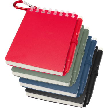 Logotrade kampanjprodukter bild: Lig Mini uppsättning med återvunnen utomhusanteckningsbok med mjukt omslag och kulspetspenna (blått bläck)